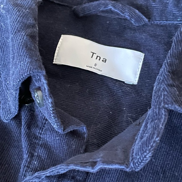 TNA Navy Corduroy Button Down - Picture 2 of 3